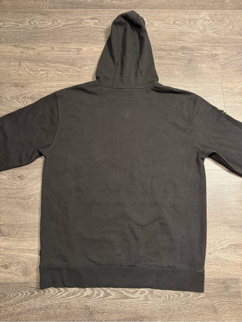 Vans Black Hoodie with Neon Green Graphic - Picture 3 of 9